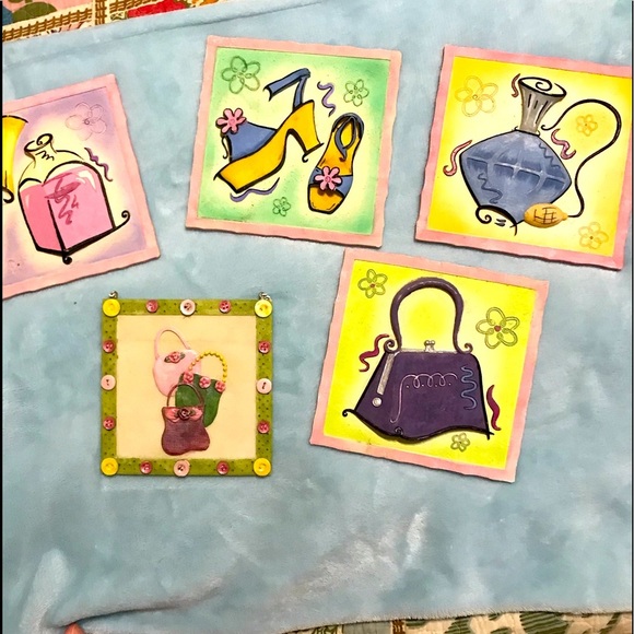 Shabby Chic plaster wall hangings - Picture 1 of 16